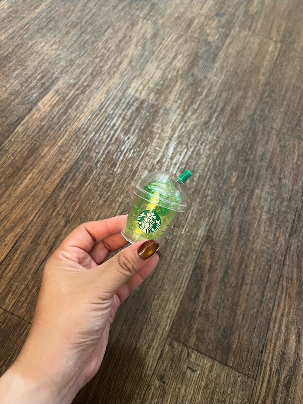 💚 Green Glitter  Coffee Cup Squishy ☕✨